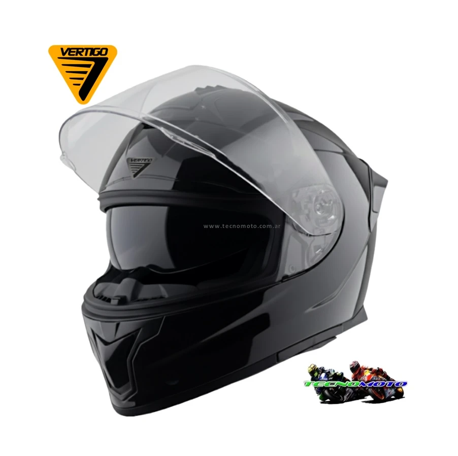 CASCO VERTIGO ZAP NEGRO BRILL. XL -49487
