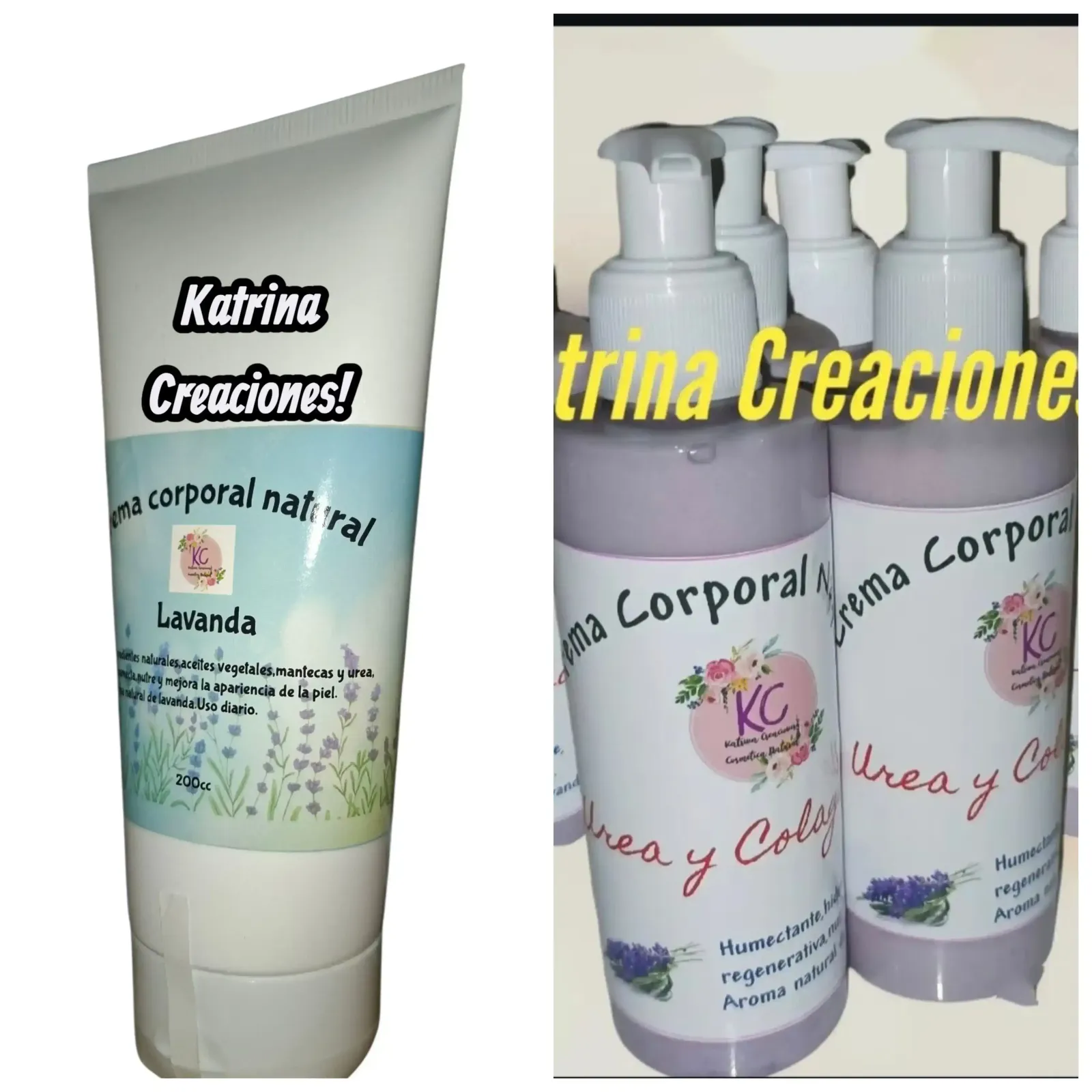 Crema corporal natural lavanda.  4