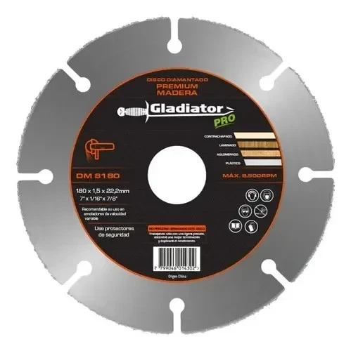 Disco de Corte PRO Madera 4½ 𝙂𝙇𝘼𝘿𝙄𝘼𝙏𝙊𝙍