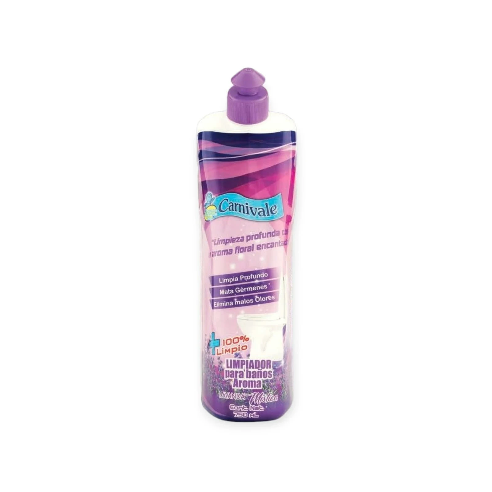 LIMPIADOR PARA BAÑOS LAVANDA MISTICA CARNIVALE 750ML