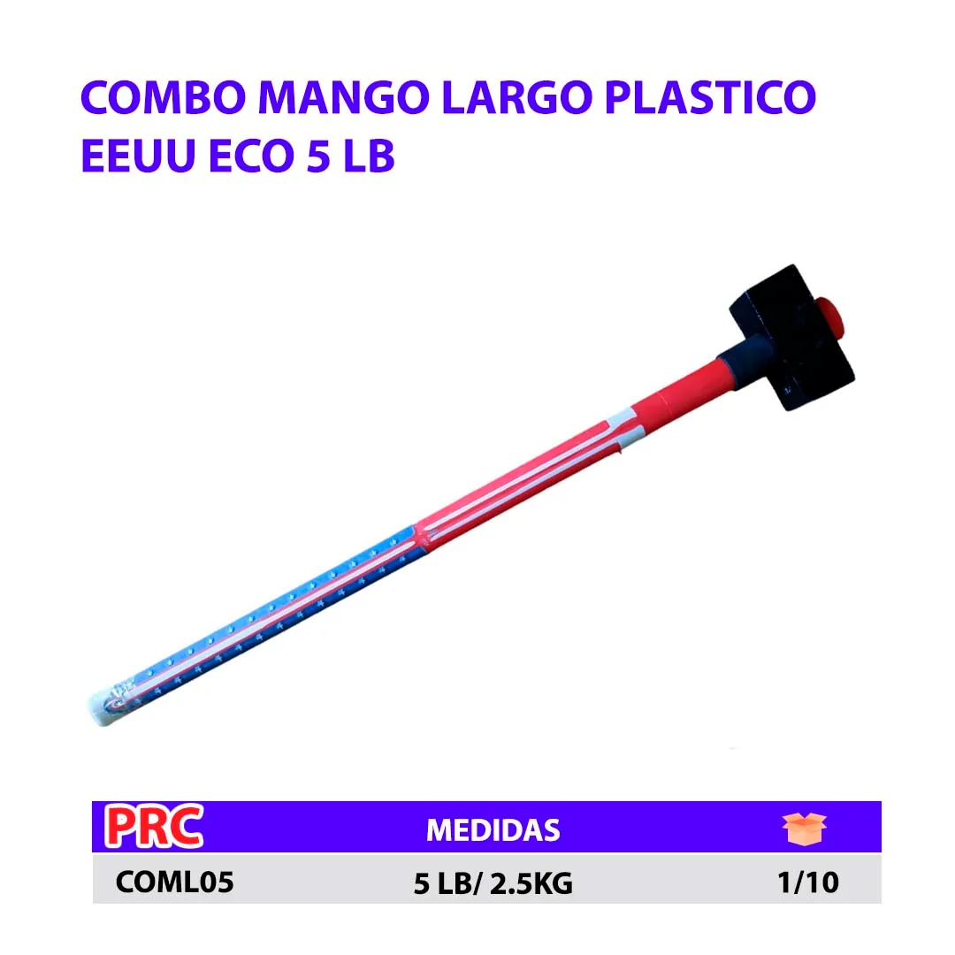 COMBO MANGO LARGO PLASTICO EEUU ECO 5 LB 