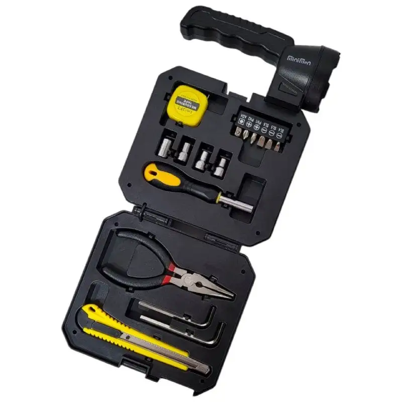 KIT DE HERRAMIENTAS CON LAMPARA SOLAR  2