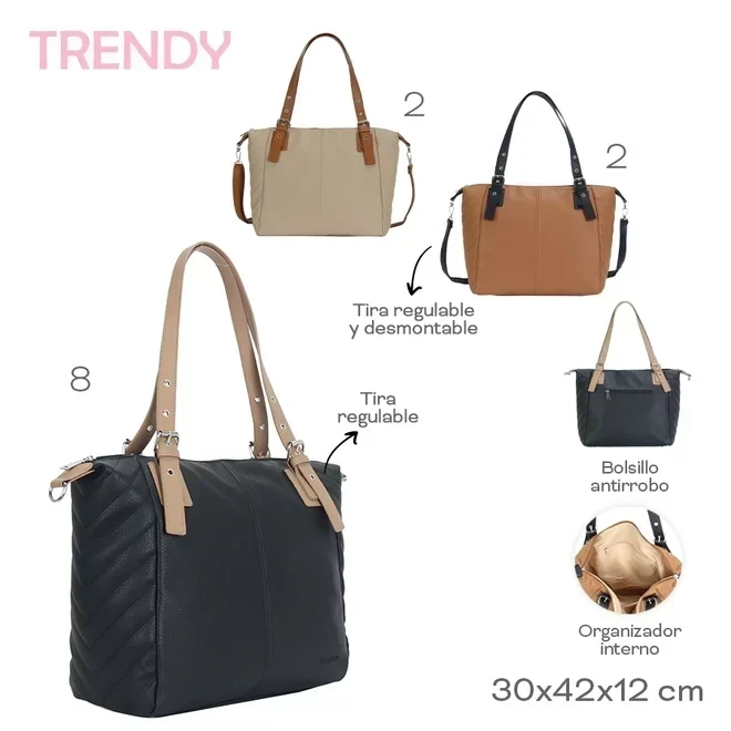 CARTERA TOTE TRENDY 30073