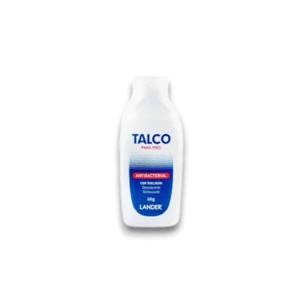 TALCO PARA PIES ANTIBACTERIAL LANDER 60 GR