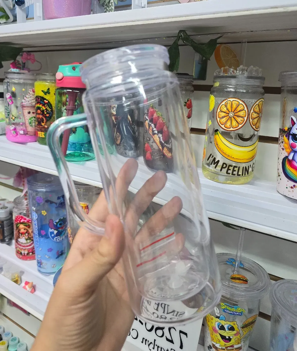 Vaso acrilico con agarradera 20oz