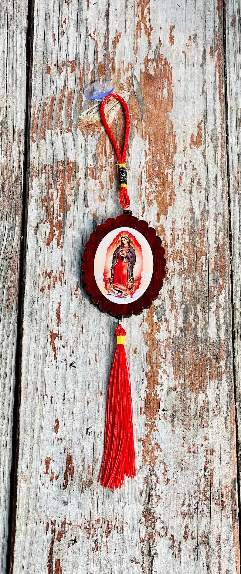Colgante para espejo retrovisor de la Virgen María 2