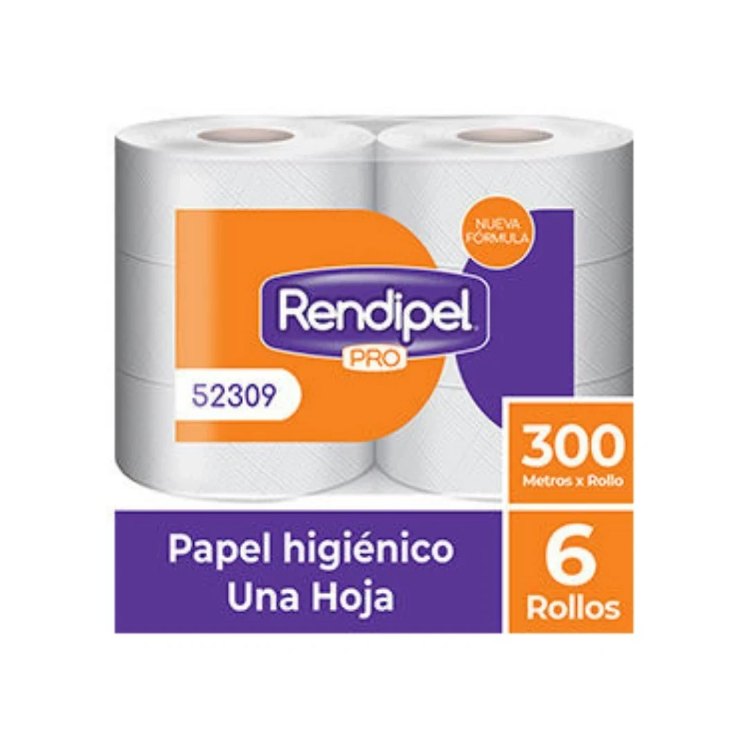 PAPEL HIGIENICO 300M 6UN RENDIPEL PRO