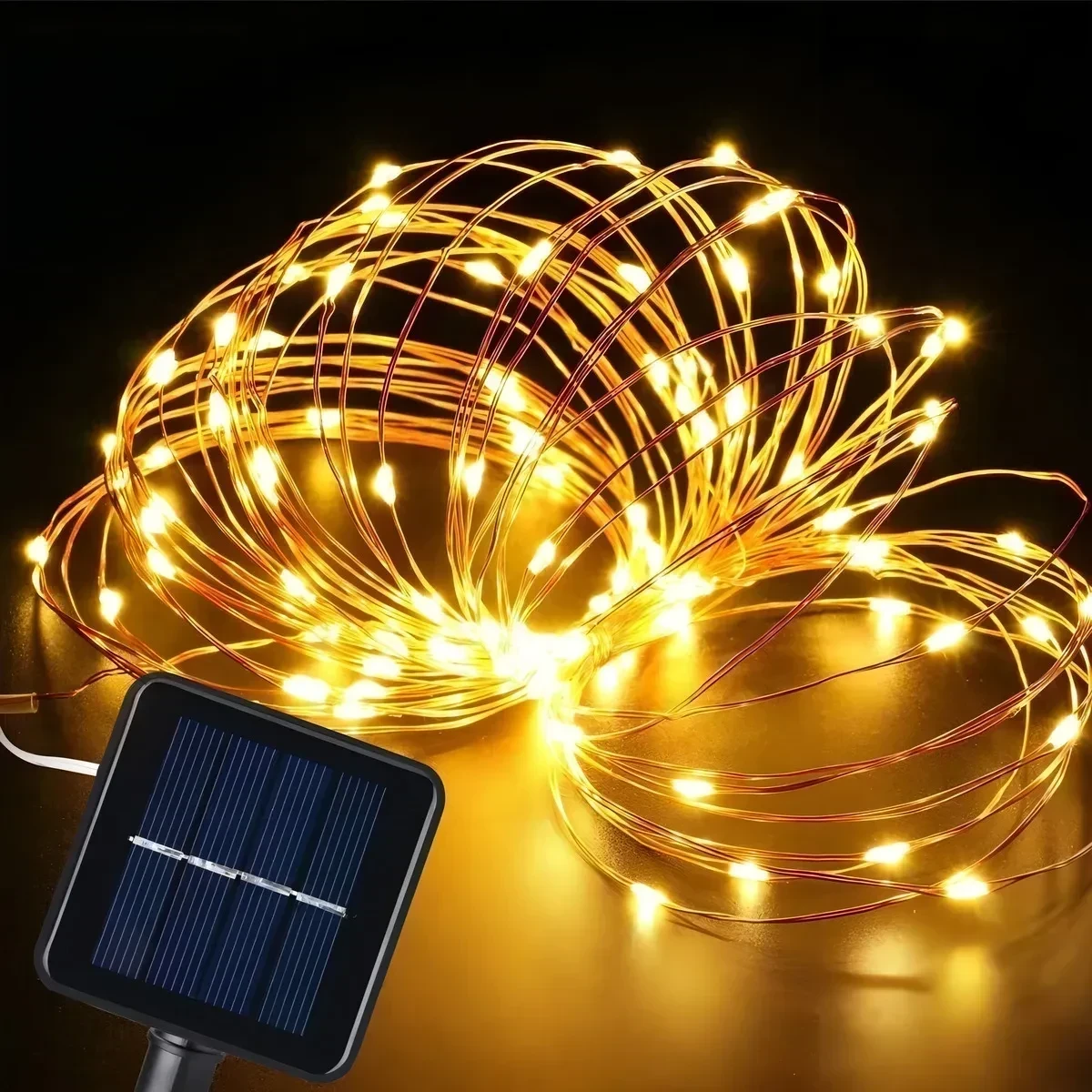 Luces hada 10mt amarilla calida 100 luces de navidad 2