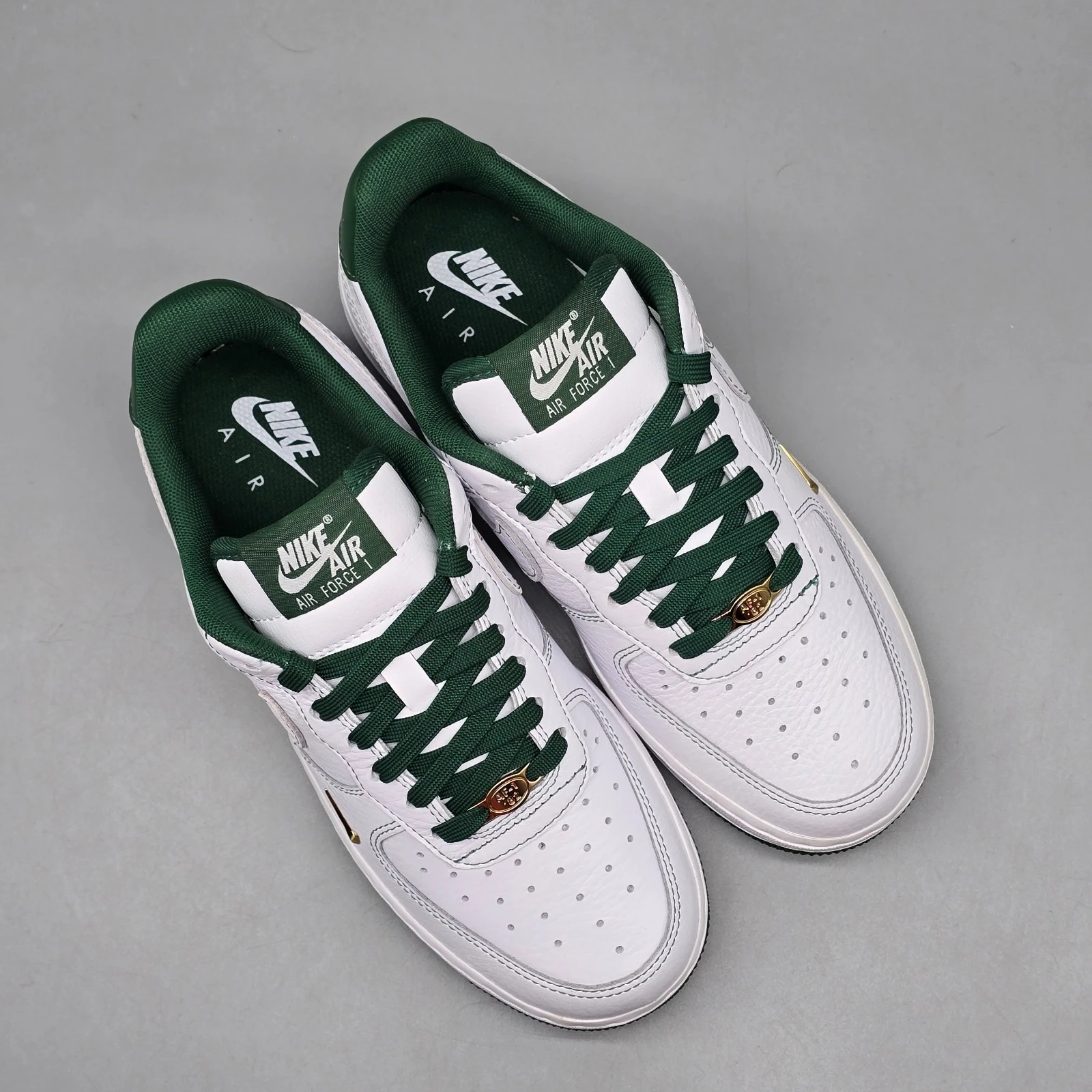 NIKE AIR FORCE 1 '07 LOW MINI JEWEL WHITE GORGE GREEN 3