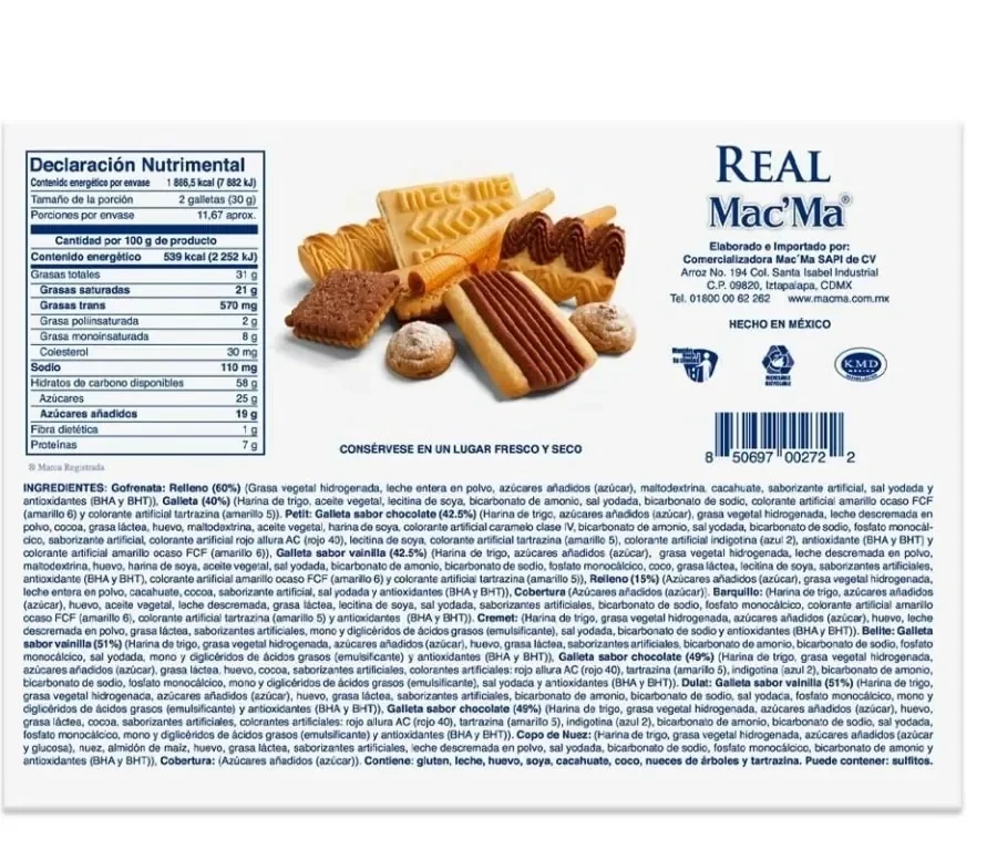 Galletas Mac´Ma real surtido 350 g 2