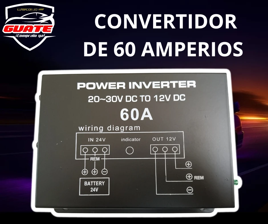 TRANSFORMADOR DE 24 A 12 VOLTIOS