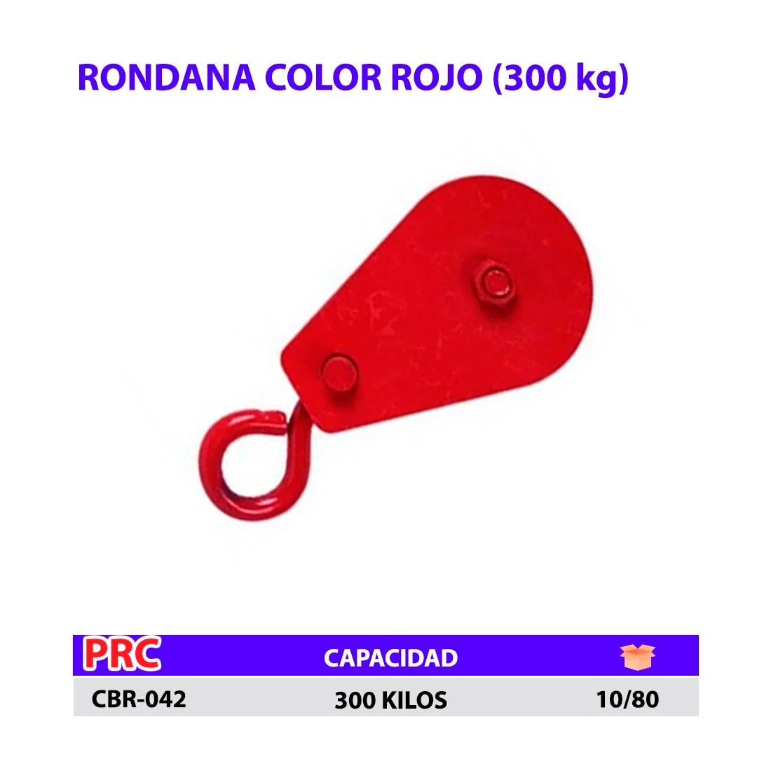 RONDANA ROJO 300 Kilos MCS 