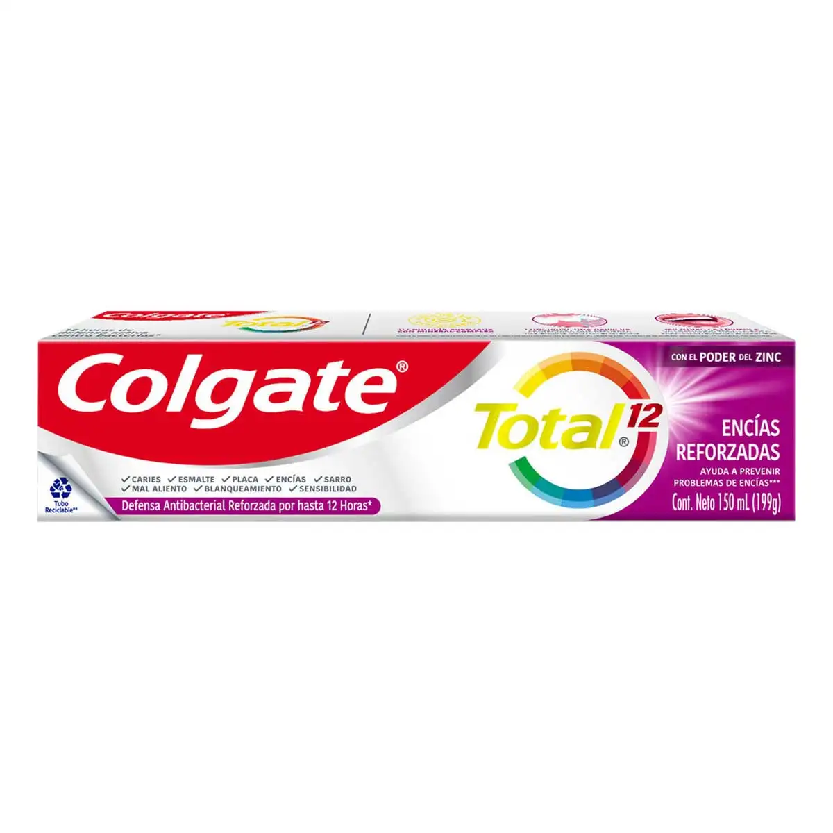 pasta colgate encías reforzadas total 12 150 ml