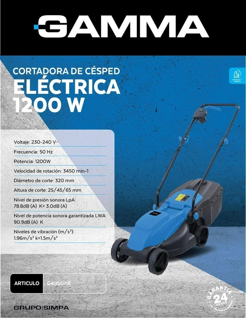 Cortadora césped eléctrica Gamma P4950AR