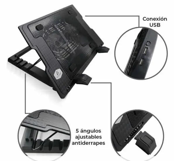 Base Enfriadora Con 2 Ventiladores Para Laptop  3