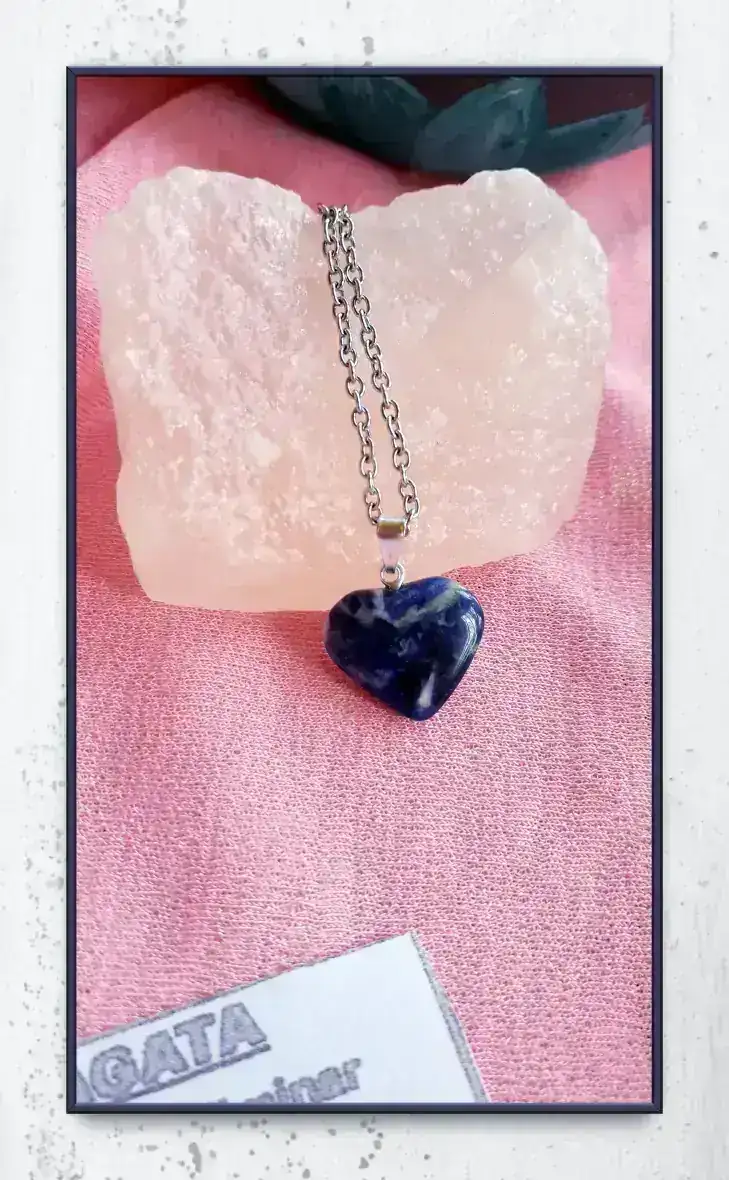 Dije Ágata corazón  3
