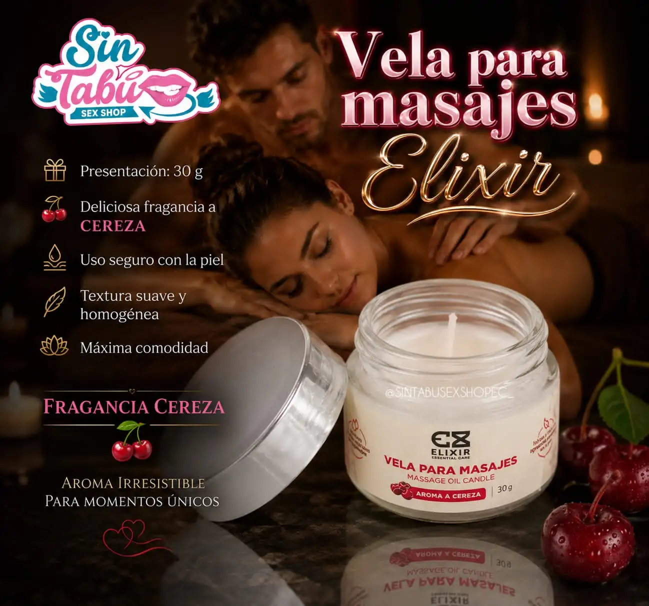 VELA ELIXIR PARA MASAJES 