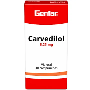 CARVEDILOL 6.25 MG CJA X 30 TAB GENFAR