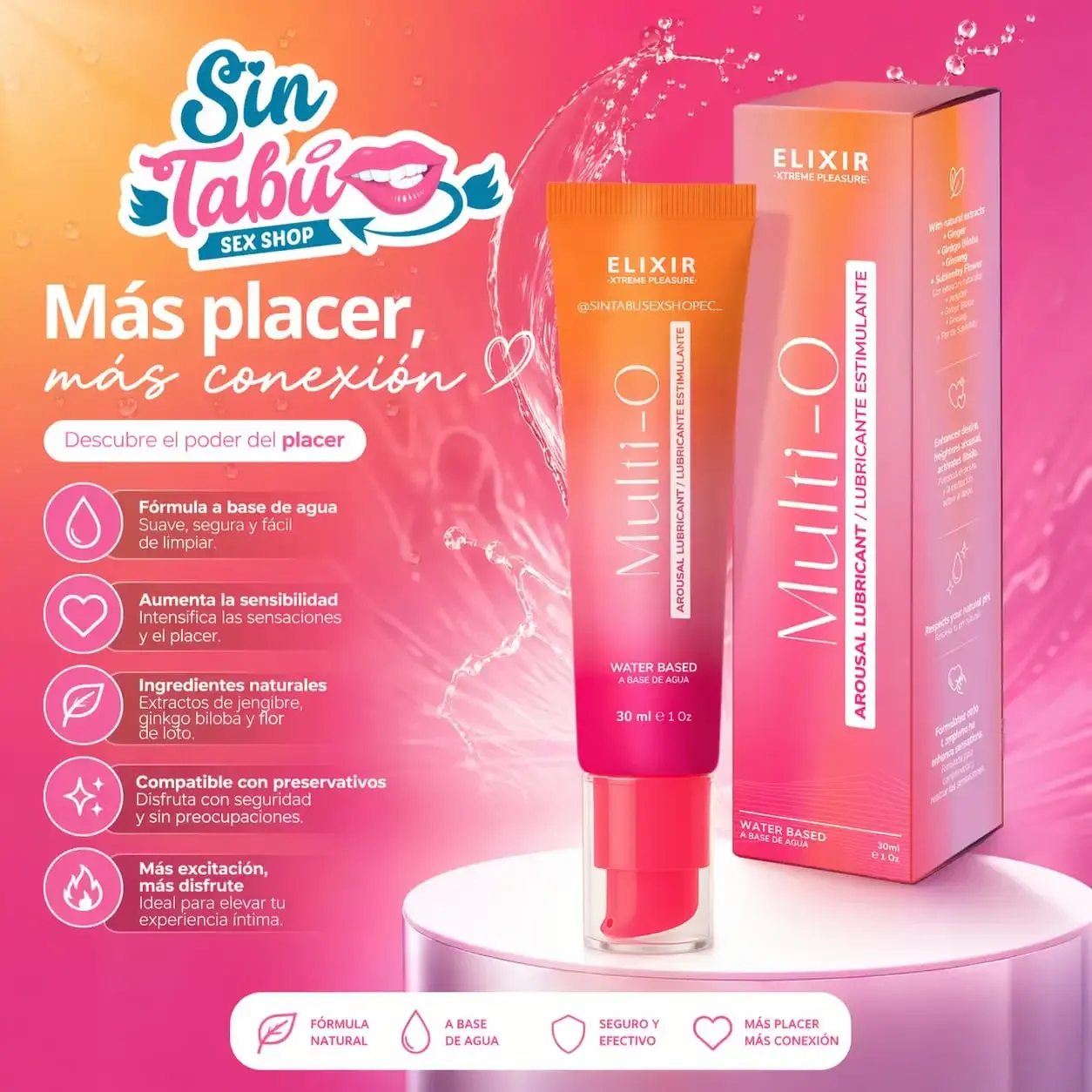 LUBRICANTE MULTIORGASMOS 30 ML 