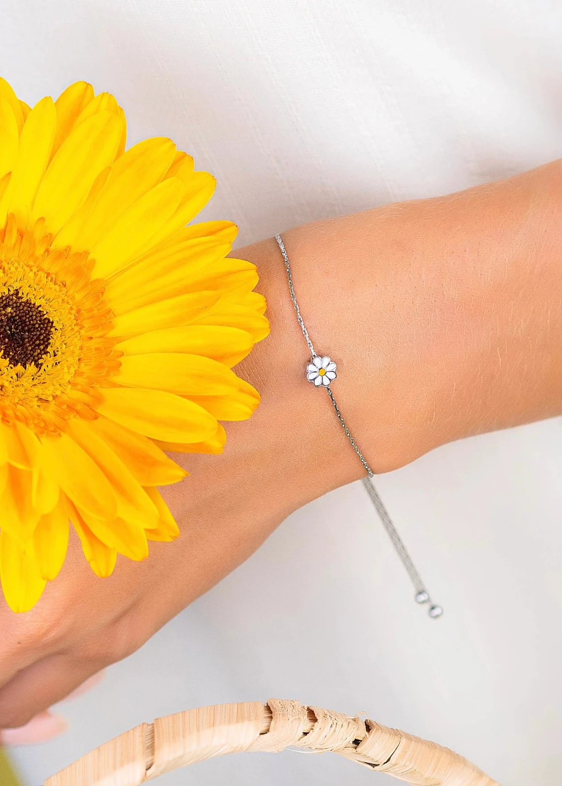 Pulsera Margarita Plateada