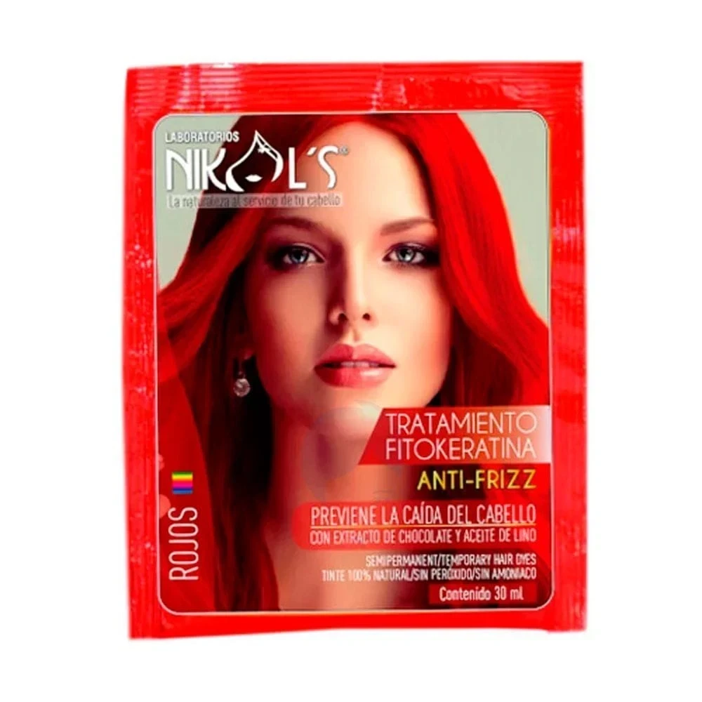 nikols matizante sobre tono rojo