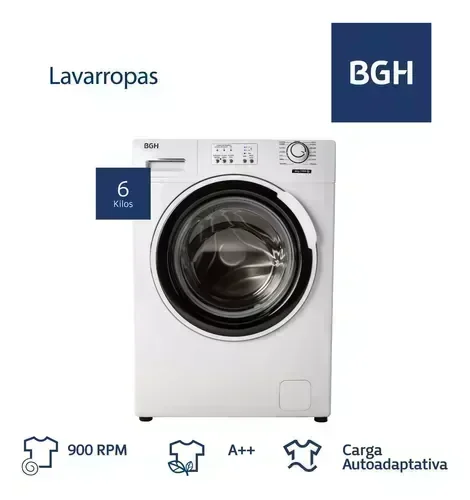 Lavarropas BGH 6Kg. Bwfa06w21 Blanco 3