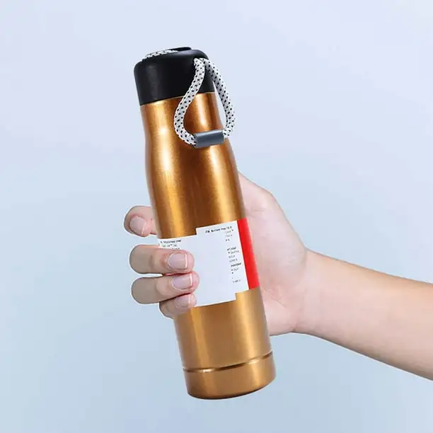 Botella Térmica Acero Inoxidable 550ml - Amarillo  2