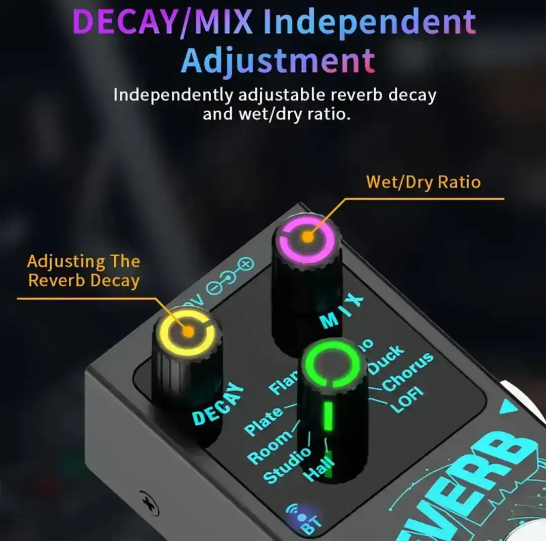 Pedal Reverb Analogo 9 Modos  3