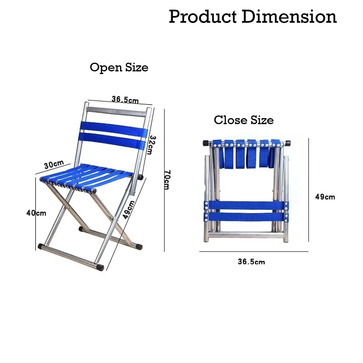 SILLA PLEGABLE DE ALUMINIO  2