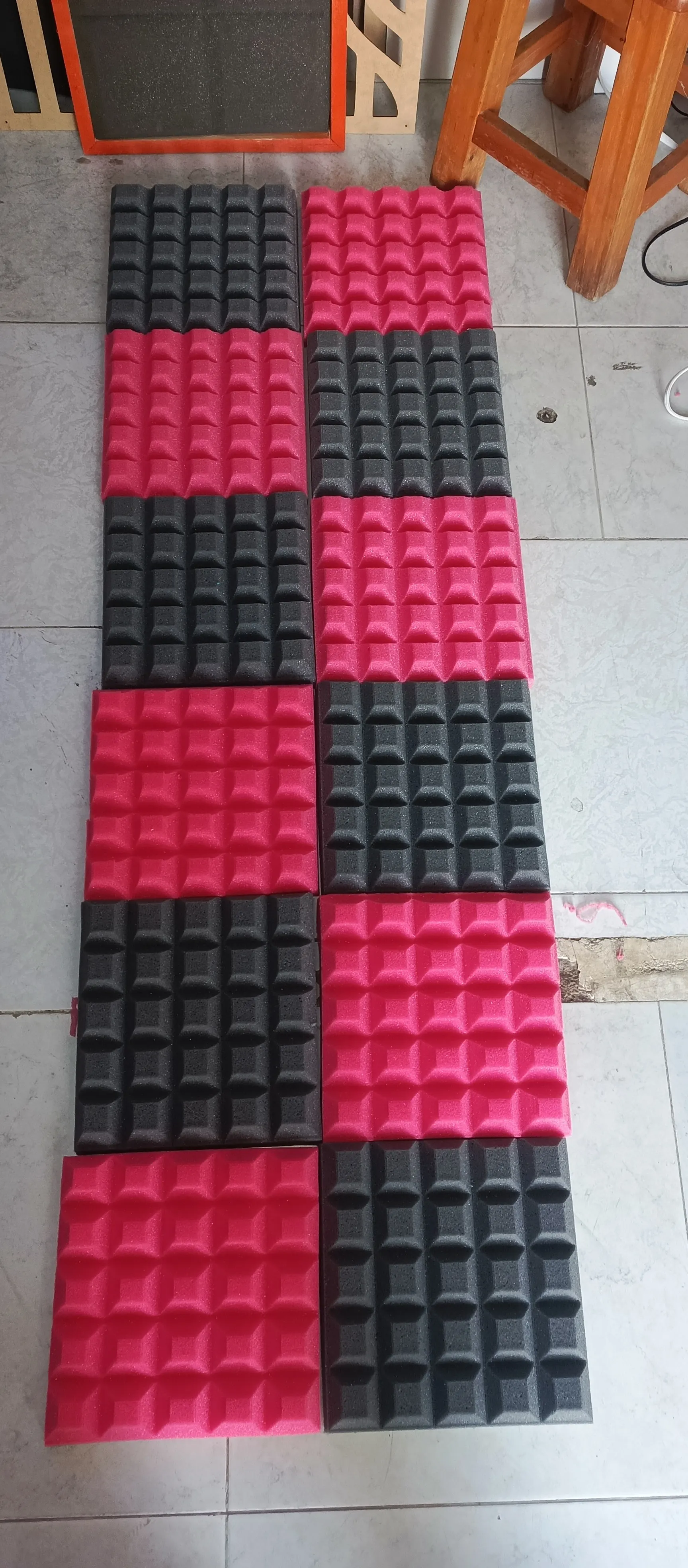 Paquete de dos espumas acústicas tipo chocolatina 3