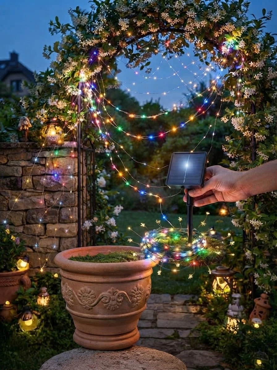SERIE SOLAR DE 10 metros con 100 LEDS  2