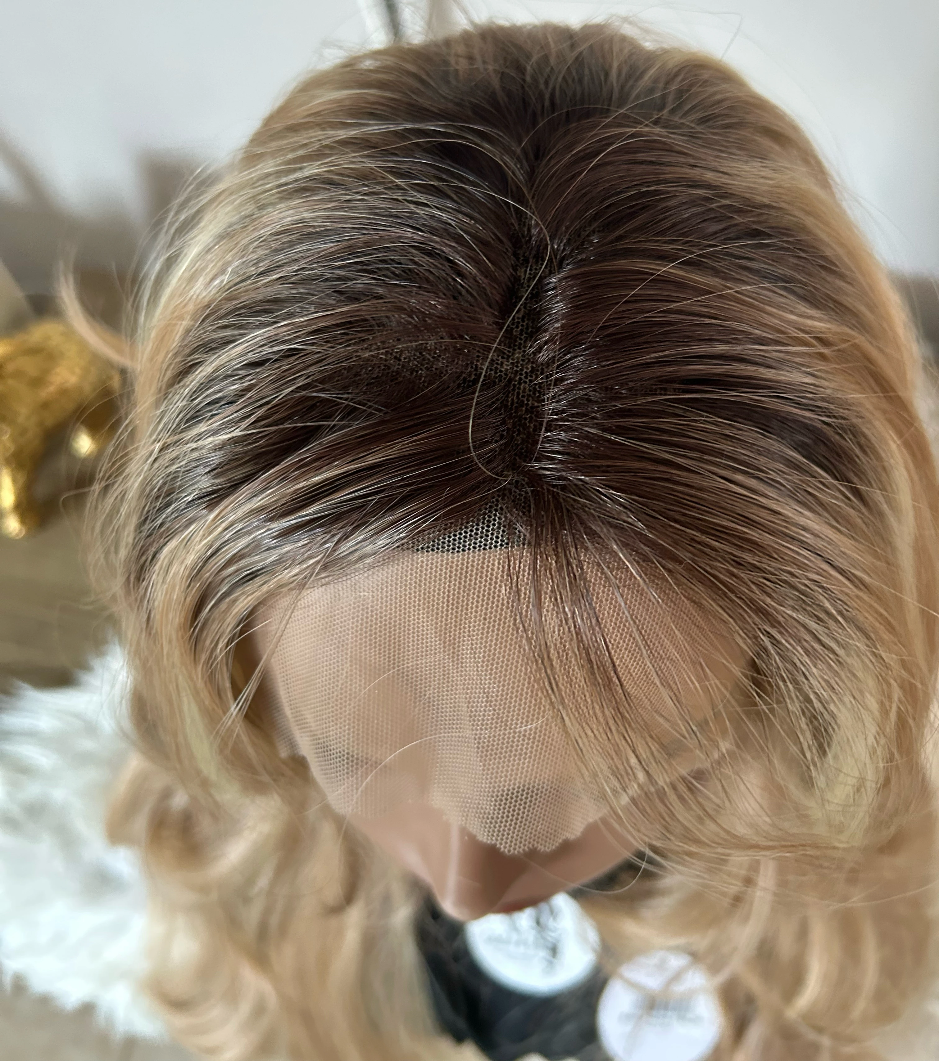 Peluca Semi natural de 26” ombre 13x4  4