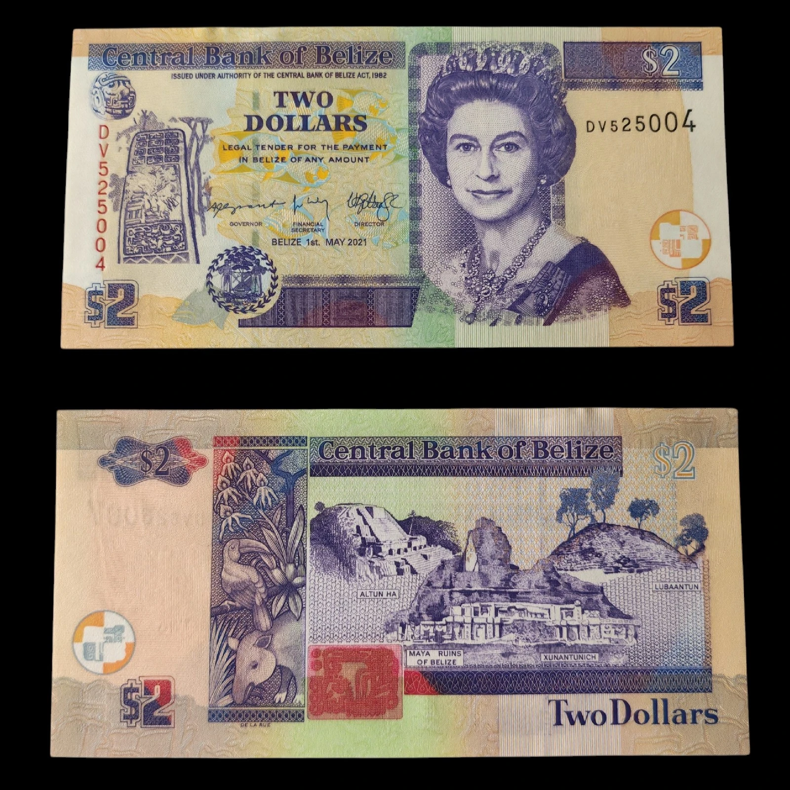 ° Belice 2 dolares UNC