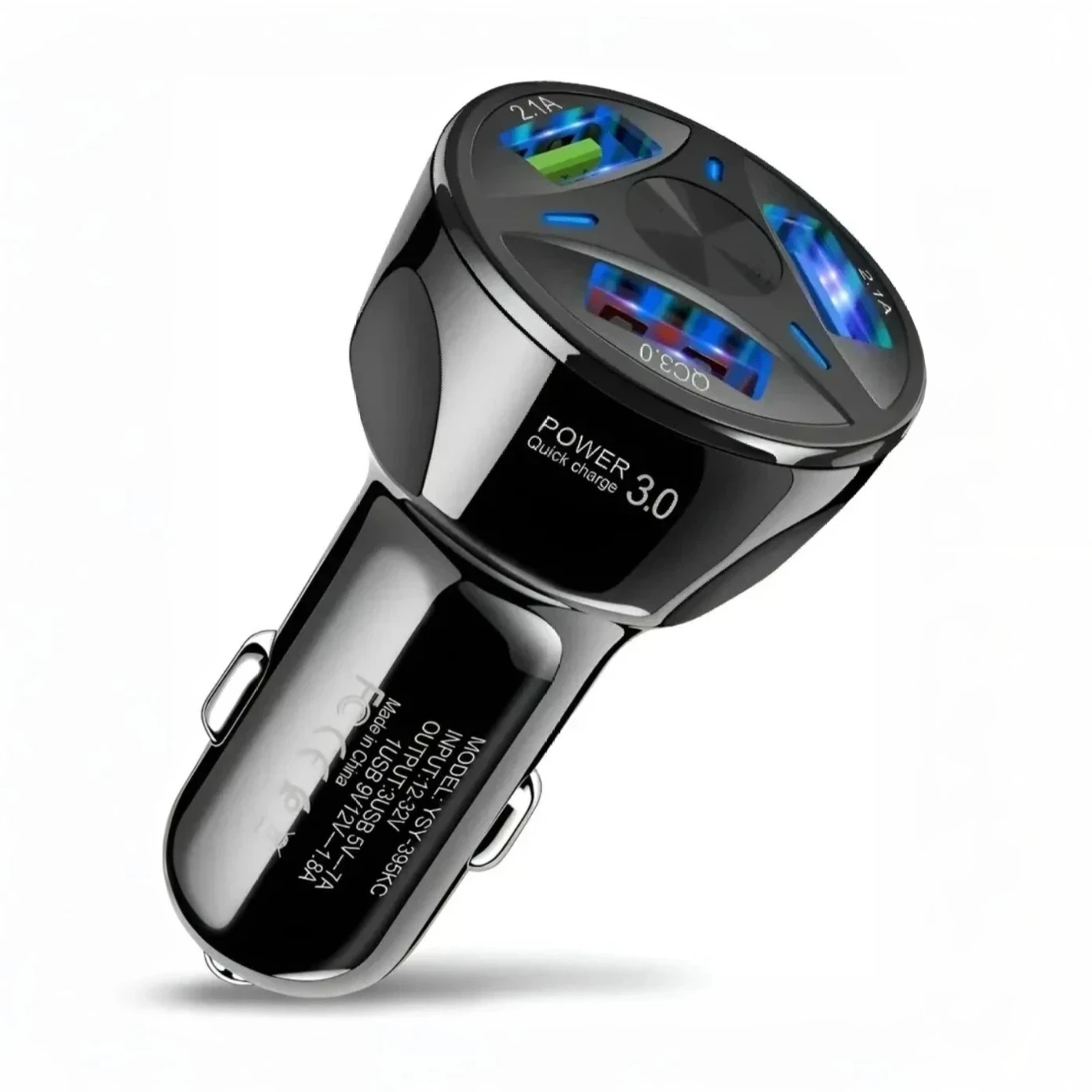 Cargador Auto 3x Usb 1.8a 7a Carga Rapida 12-24v 