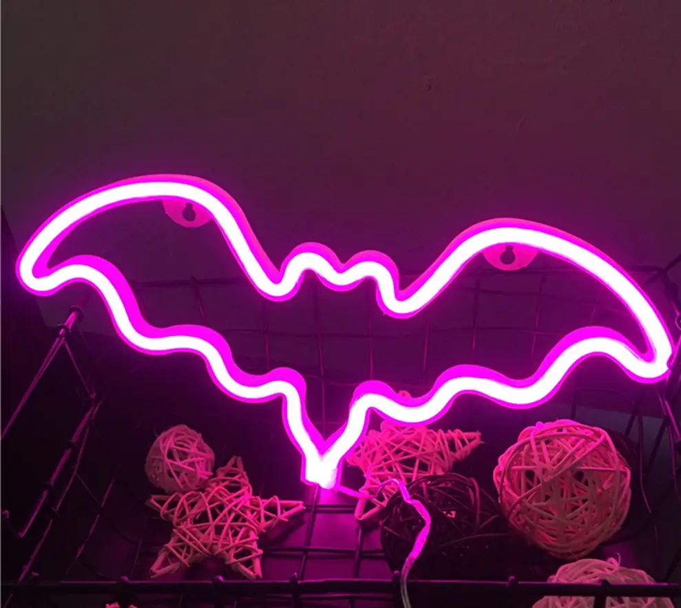 Letrero LED neón decoración Halloween, Bar, toda ocasión  3