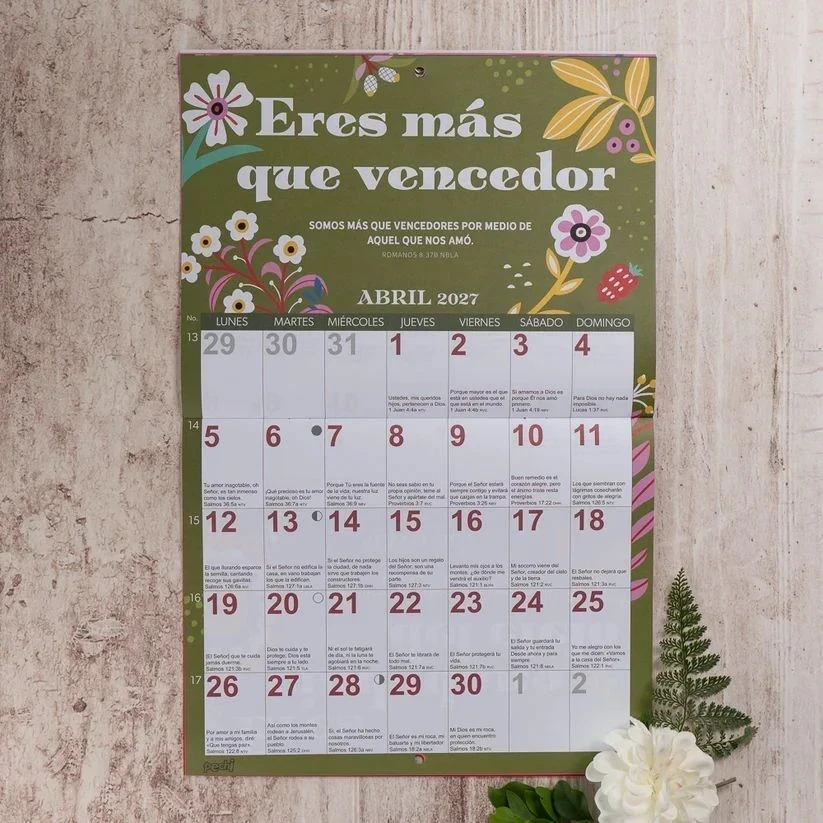 Calendario pared Pechi 2027 En Dios eres 4