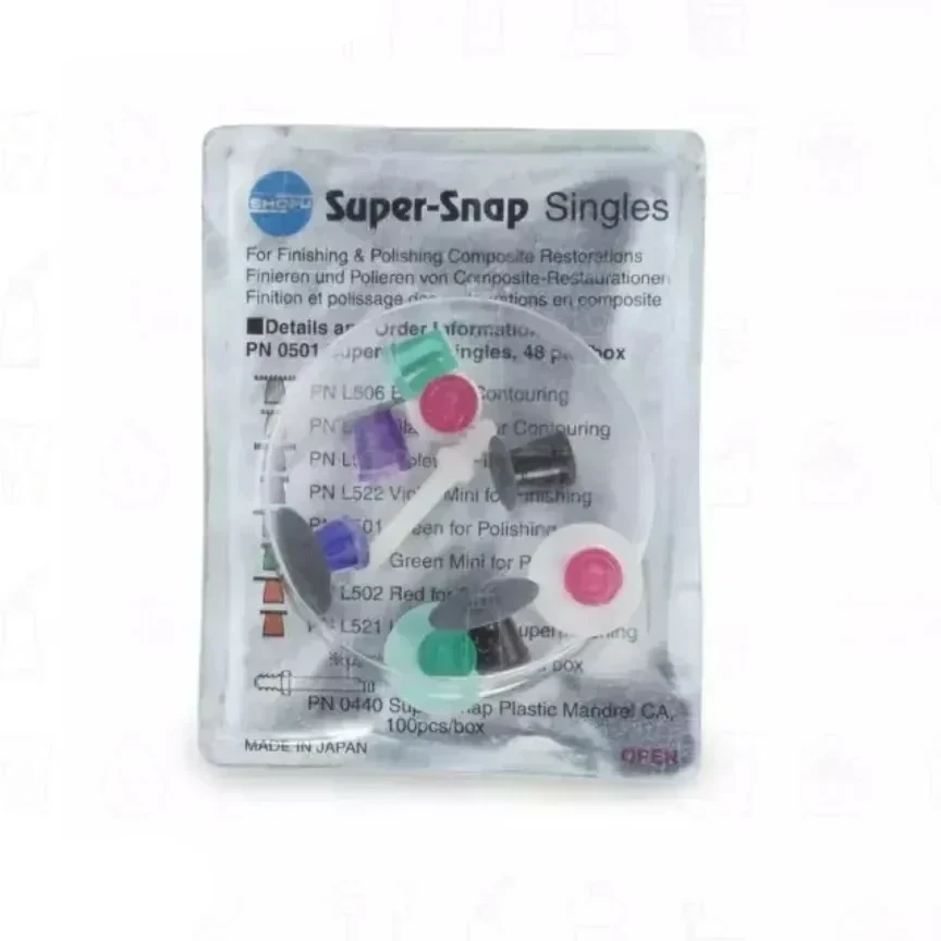 DISCOS PARA PULIDO SHOFU X 8 + MANDRIL PLASTICO 