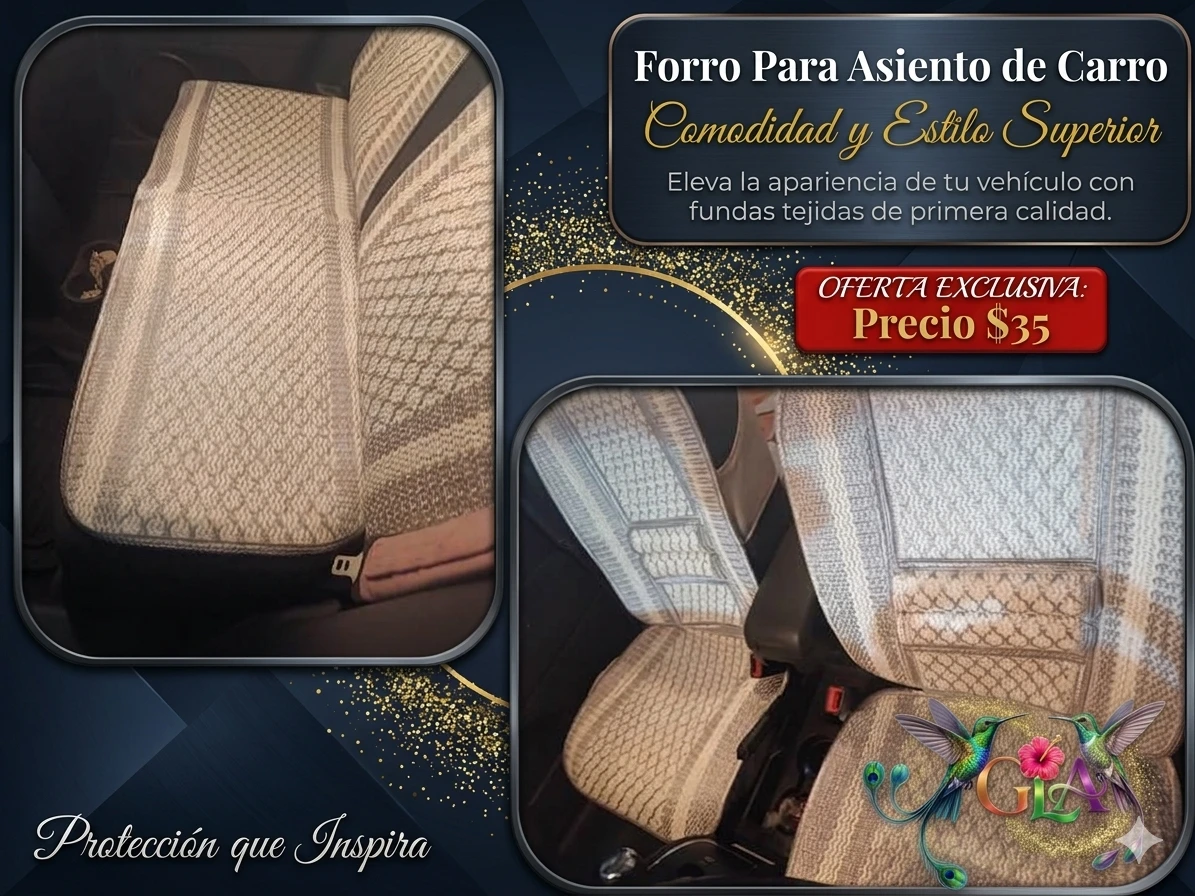 Forro para asientos de  carros 