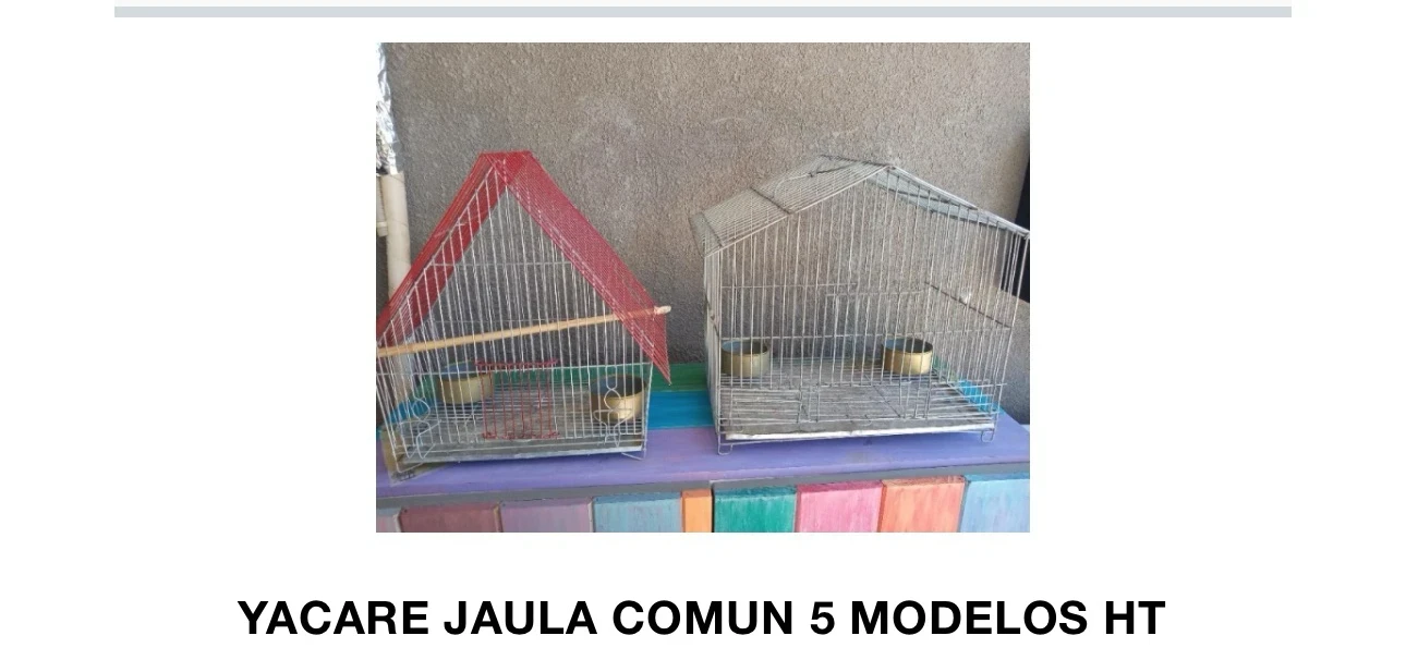 Yacare jaula comun 5 modelos 