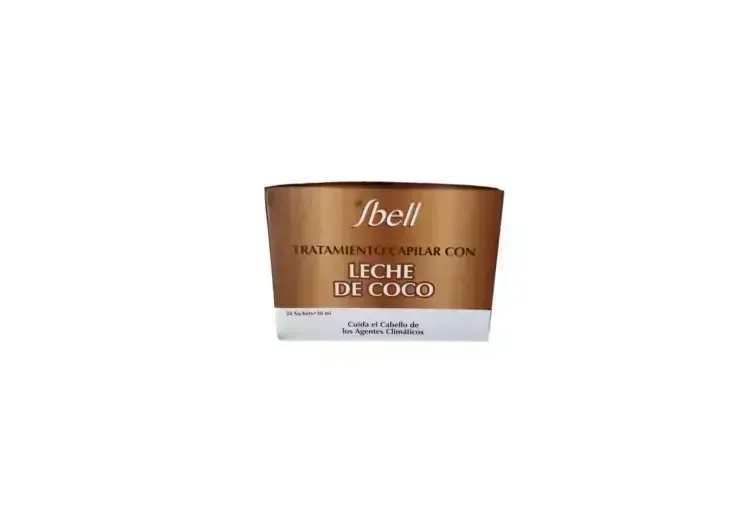 TRATAMIENTO CAPILAR CON LECHE DE COCO X 24 SBELL