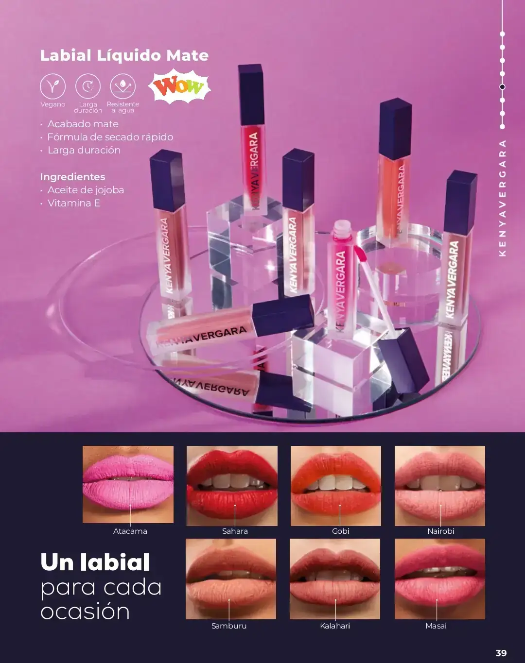 Labial líquido mate