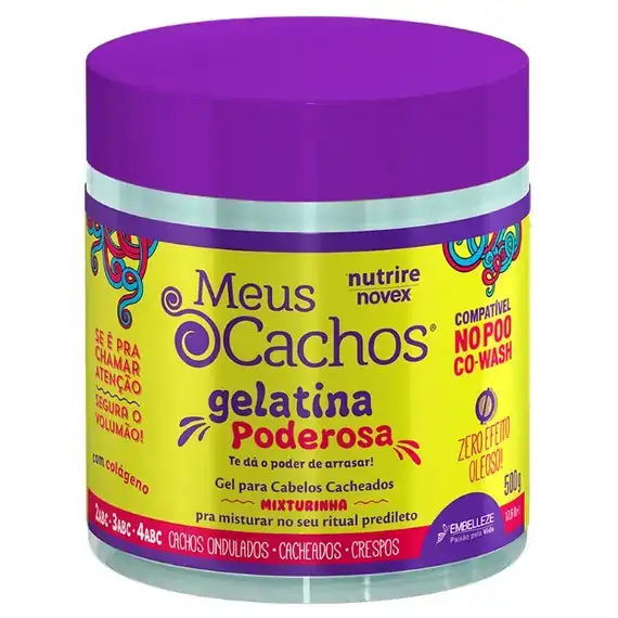 Gelatina Poderosa de Novex Meus Cachos