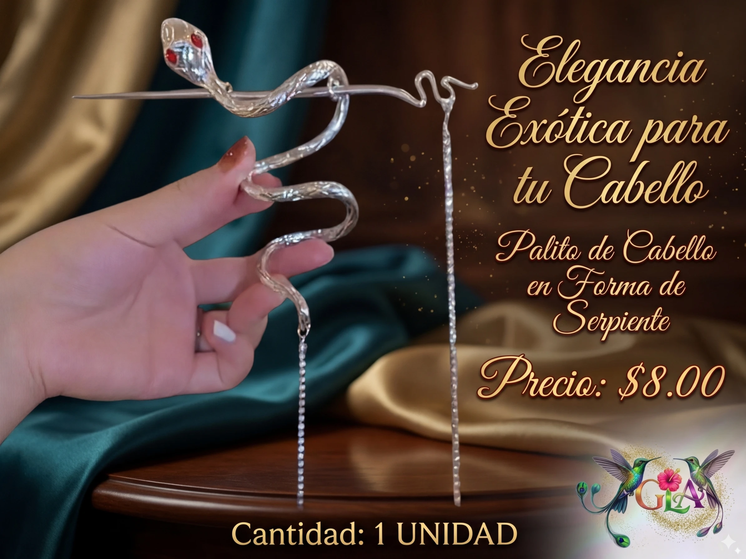 Palillos en forma de serpiente 
