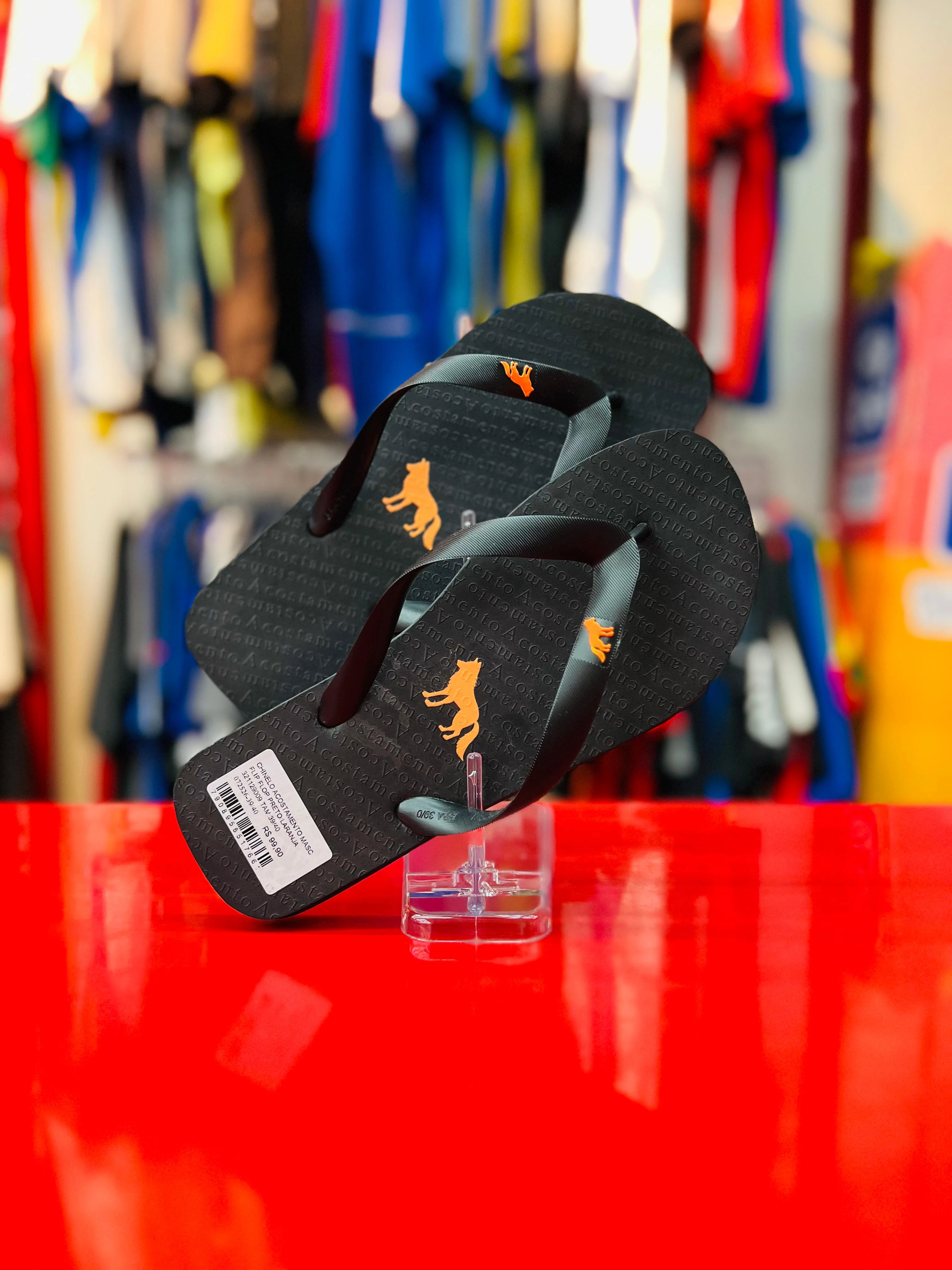 CHINELO ACOSTAMENTO FLIP FLOP PRETO