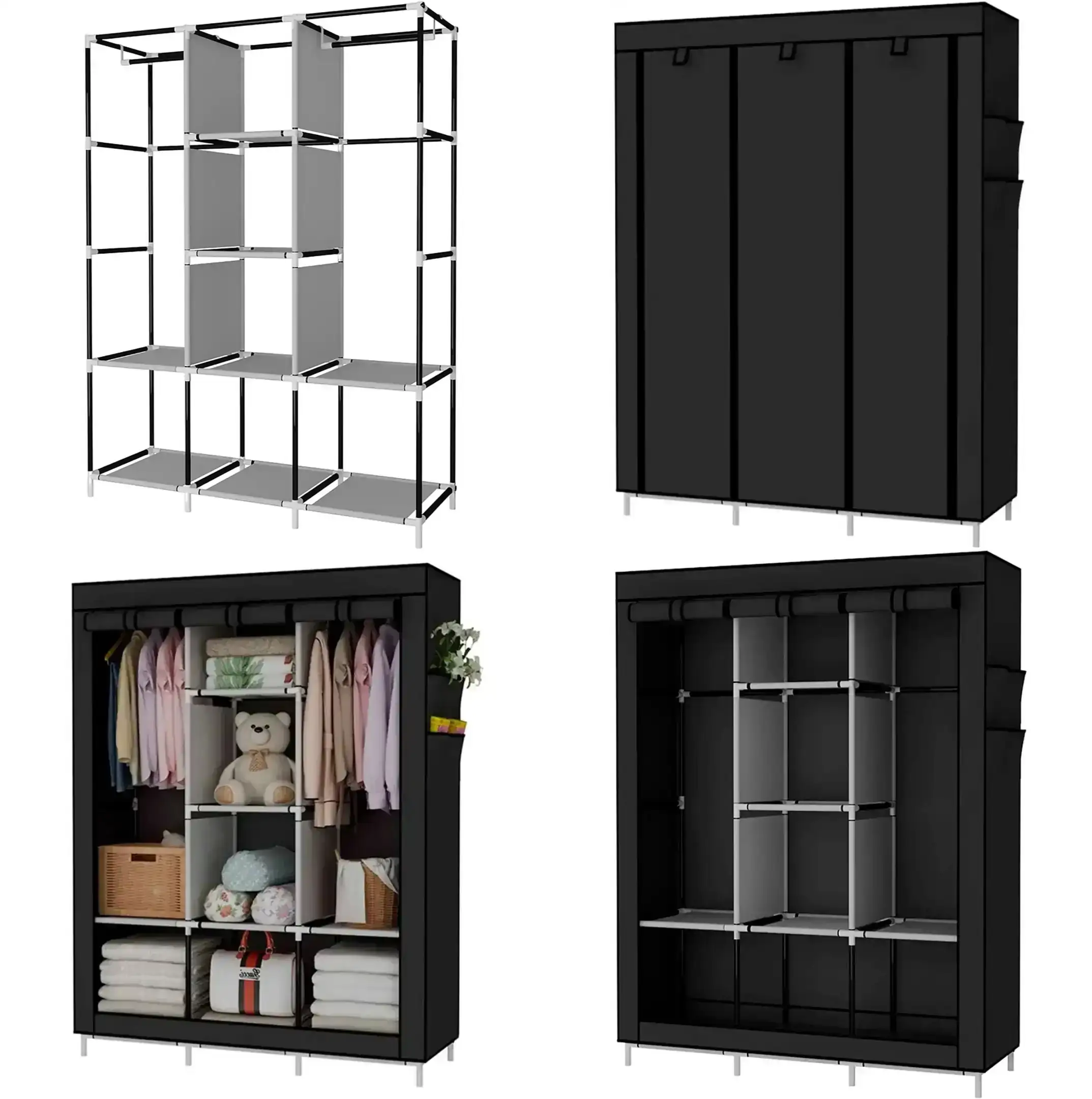 CLOSET ARMABLE DE 8 ESPACIOS 4