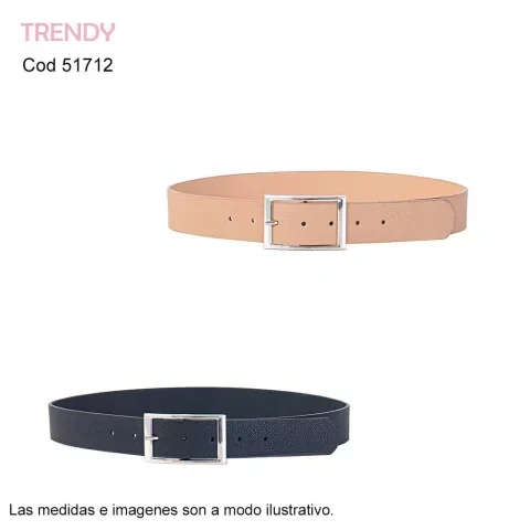 CINTURON  TRENDY NEGRO 51712