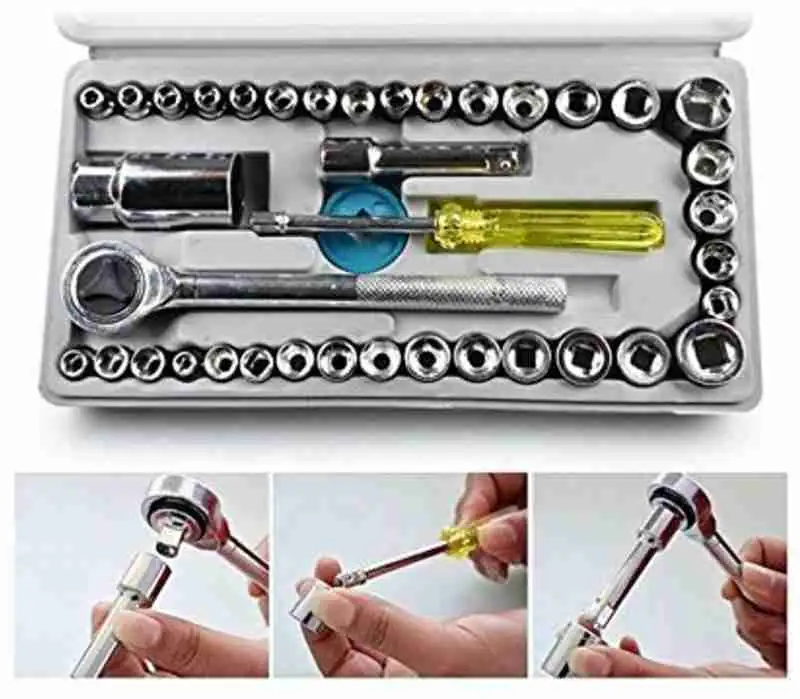 KIT DE HERRAMIENTAS 40 PIEZAS MALETIN 3