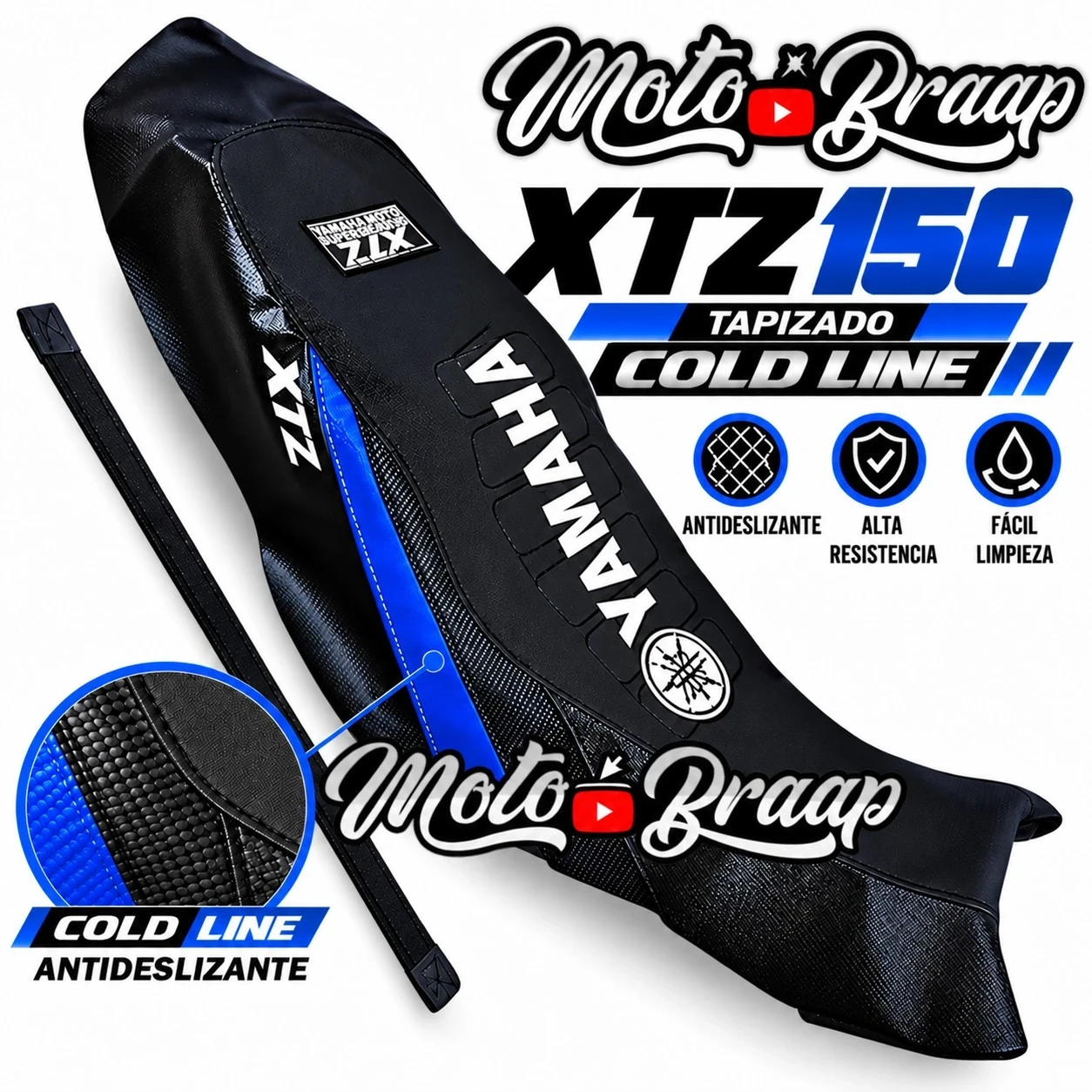 DW 118 XTZ 150 TAPIZADO COLD LINE NEGRO ROJO