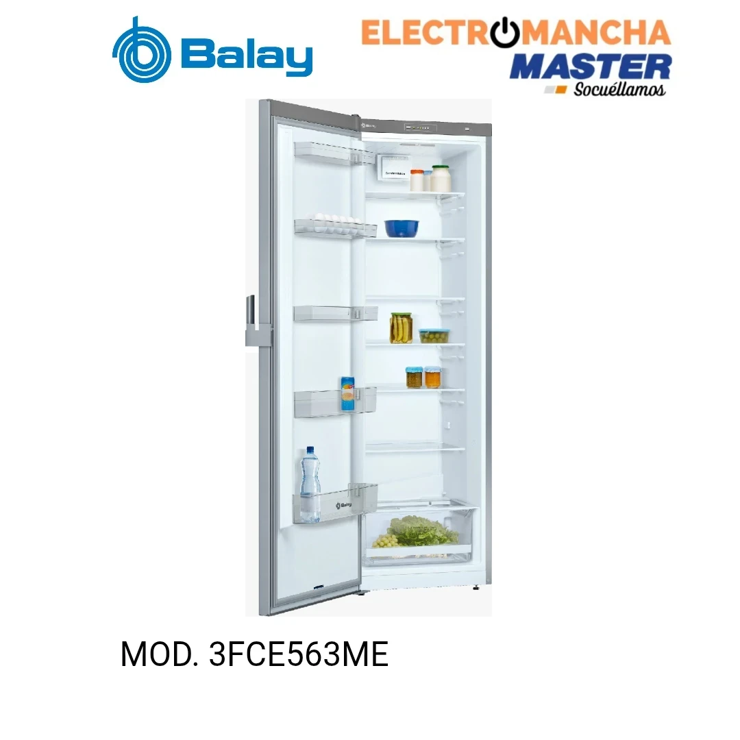 FRIGO 1 PUERTA BALAY 3FCE463ME 1,86*60 INOX CLASE EN 3