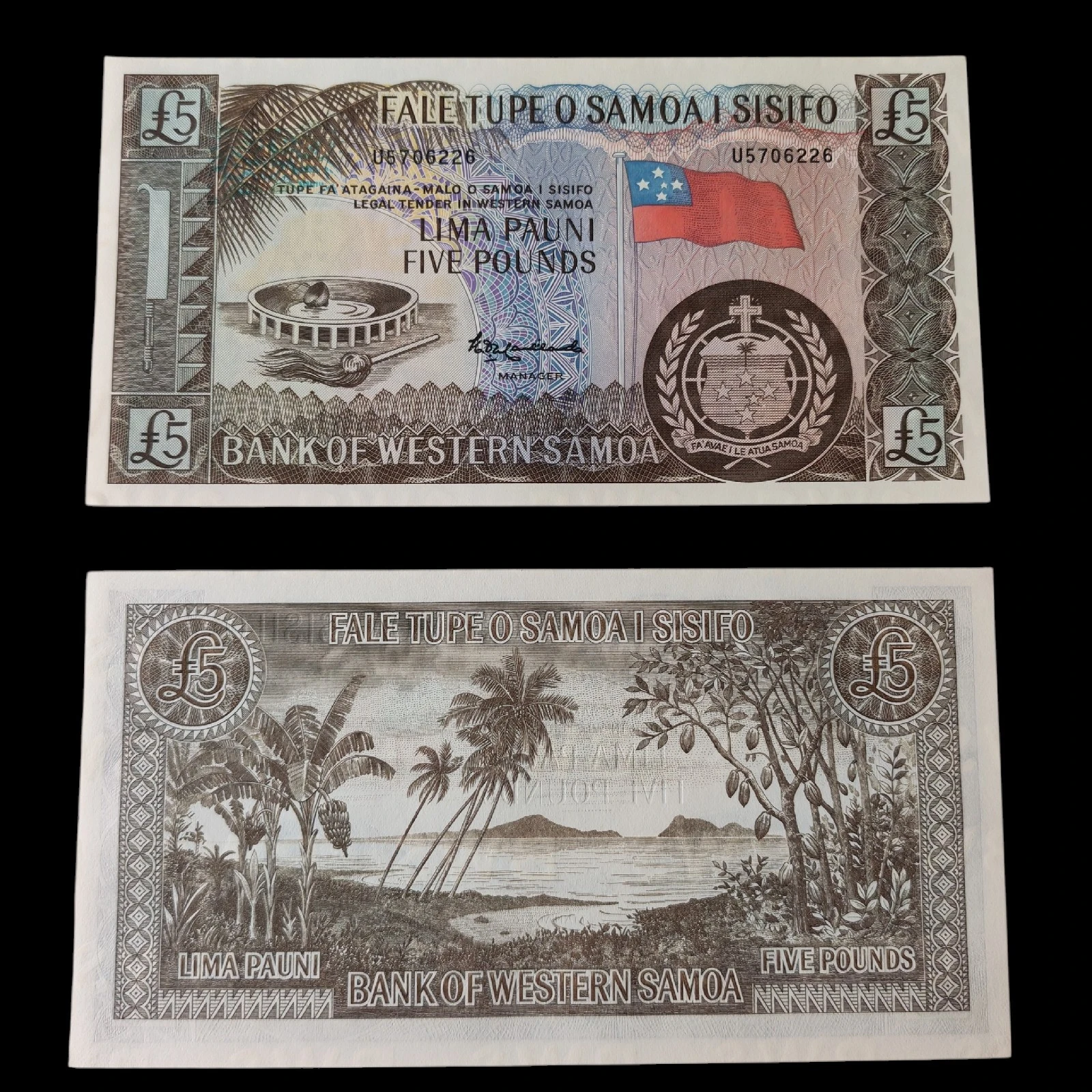 ° Samoa 5 Libras UNC
